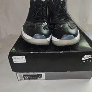 Nike Air Jordan 11 Retro Black Athletic Shoes Sneakers 919712-041 Mens Size 12